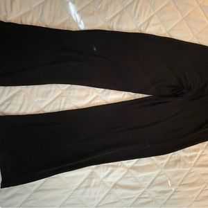 Knit slacks with elastic waist